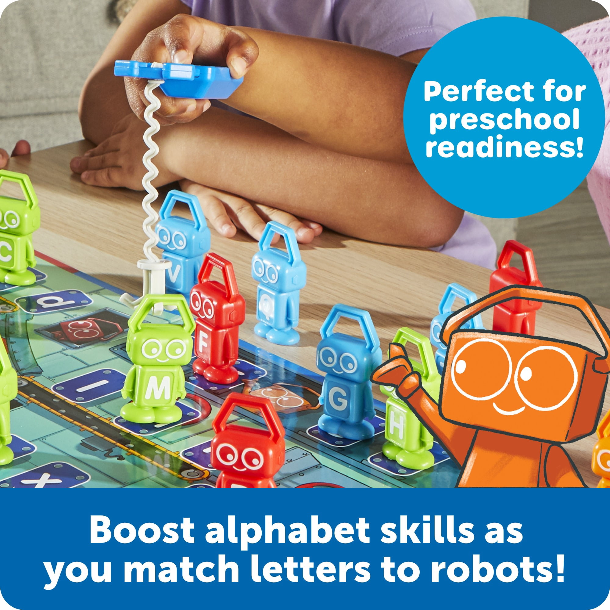 Learning Resources ABC Robot Factory - ABC Toys, Vocabulary Practice Game, Ages 3+