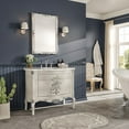 thumbnail image 3 of Eviva Monaco 37"W x 22"D Ivory Bathroom Vanity with White Carrara Marble Countertop and Undermount Porcelain Sink, 3 of 11