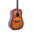 thumbnail image 3 of Washburn DFBDA Deep Forest Burl Dreadnought Acoustic Guitar. Amber Fade, 3 of 5