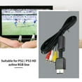 thumbnail image 3 of ZheElen Câble Audio RGB 1,8m Ligne AV 3 Remplacement pour Jeu Vidéo PS2, 3 of 6