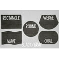 thumbnail image 2 of Faux Burlap Placemats by Penny's Needful Things (Round - Set of 6) (Black/Gray), 2 of 2