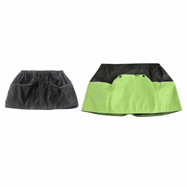 2 uds pantalones jinwen Delantal de entrenamiento para manipuladores con bolsillos Negro L Verde XL