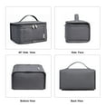 thumbnail image 6 of NOL Natural Organic Lifestyle Small Lunch Bag Mini Lunch Box Insulated Lunch Bag for Men/Women Leakproof Cooler Tote Bag Lightweight Nylon Waterproof Lunch Box For Work, Dark gray, 6 of 8