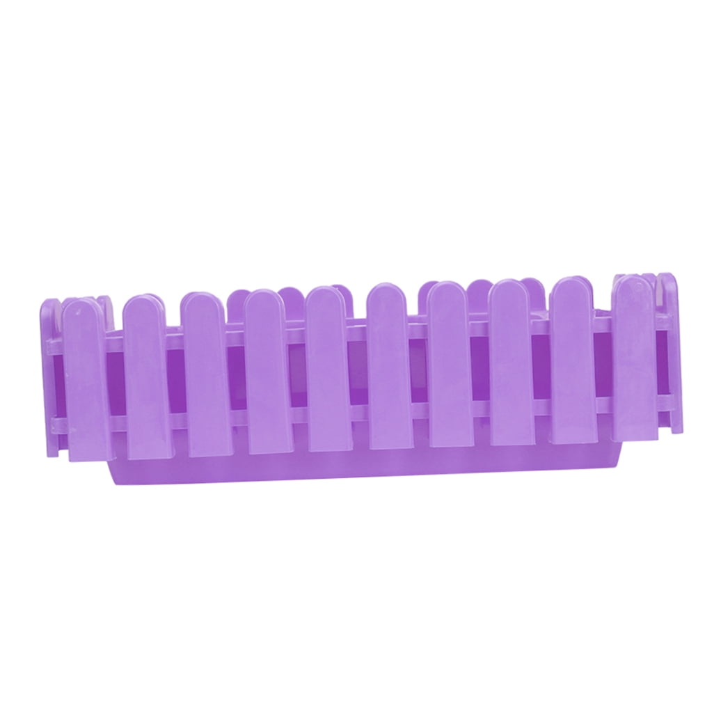 LEORX Indoor Window Planter Window Flower Box Purple Modern Style 1Pcs for Home Growing