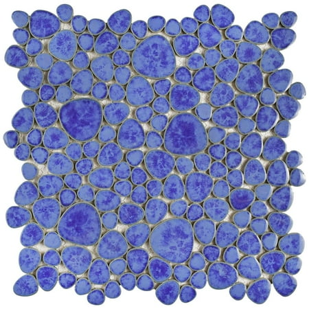 Merola Tile Fkops1 Pebble - Blue Cloud