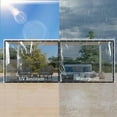 thumbnail image 4 of Covers & All Clear Vinyl Tarps with Grommet, (14' H x 14' W, Clear) 18 oz, 560 GSM 20 mil Waterproof & Tear Resistant Vinyl Coated PVC Material Tarpaulin, Perfect for Indoor & Outdoor Use, 4 of 4