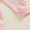 thumbnail image 4 of KPOPLK Baby Girl Outfit Set 3 6 9 12 18 24 Months 2t 3t Letter Print Long Sleeve Sweatshirt Tops Pants Outfit Set for Toddler,Size 12-18 Months, 4 of 9