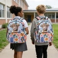 thumbnail image 4 of Xoenoiee Boho Mandala Highland Cattle Print Backpack for Girls Teens, Large Capacity School Bag Bookbag for Elementary Middle High Students, 17 Inch Lightweight Bookpack Knapsack for Kids, 4 of 7