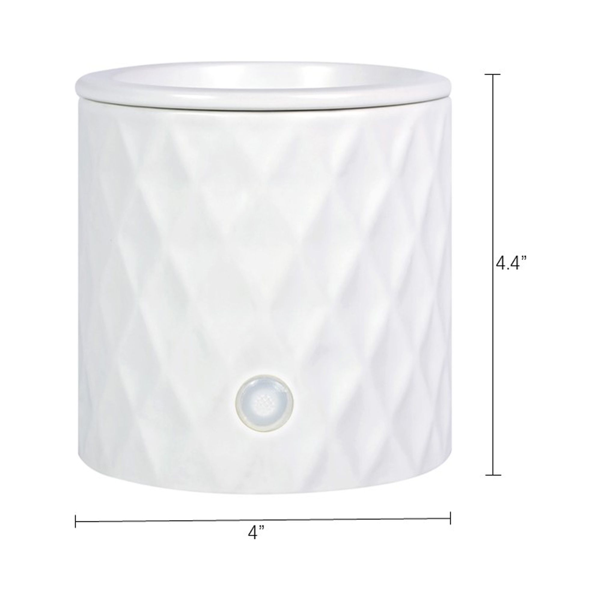 Mainstays Electric Diamond Ceramic Wax Melt Warmer White photo 5
