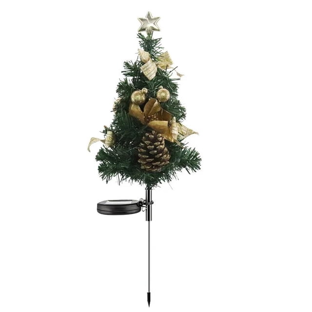 Luces LED solares para decoración de árboles de Navidad, lámparas impermeables para exteriores, césped, jardín, Patio, porche, paisaje, luces decorativas para el suelo, nuevo