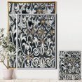thumbnail image 2 of Gold Mettalic Floral Strapwork - Ornate Glam Framed Canvas, 2 of 3