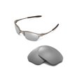 thumbnail image 3 of walleva replacement lenses for oakley half x sunglasses - multiple options available (titanium mirror coated - polarized), 3 of 4