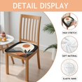 thumbnail image 2 of Boho Abstract Art Seat Covers for Dining Room Chairs Set Of 4,Stretch Printed Washable Chair Seat Cover with Elastic Ties and Button,Removable Waterproof Couch Cushion Covers, 2 of 6