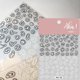 thumbnail image 1 of Graffiti Fun Nail Art Stickers Abstract Smiling Face Nail Decals 3D Self-Adhesive Fashion Trend Charm Black and White Twisted Smiling Face Nail Design, 1 of 3