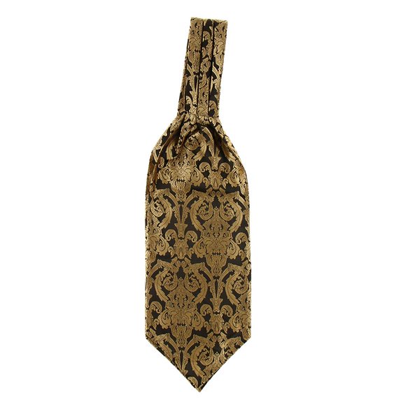 Men's Fashion Paisley Floral Ascot Tie Jacquard Woven Silk Cravat