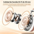 thumbnail image 3 of Auriculares inalámbricos. Cancelación activa del ruido, modo transparente, audio espacial, auriculares Bluetooth con cómodas almohadillas de proteína, 24 horas de autonomía para viajar/trabajar,Plata, 3 of 5