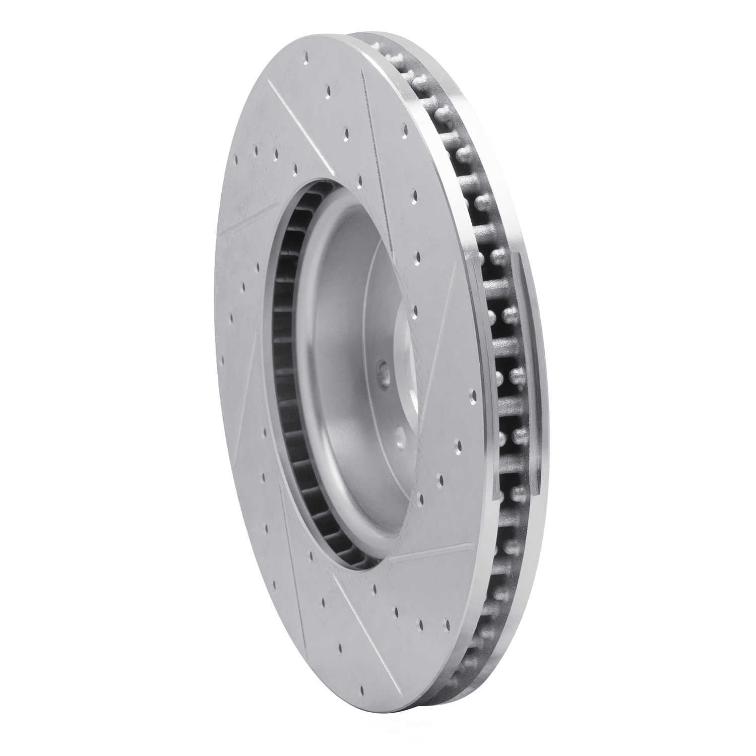 Dynamic Friction Company 631-11030L DFC Brake Rotor - Drilled And Slotted - Silver