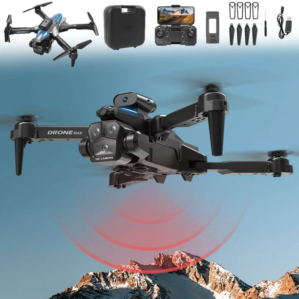 Dron plegable con cámara para principiantes y niños | Cuadricóptero E525 con cámara HD 1080P/4K | 3 modos de velocidad | Giroscopio de 6 ejes | Vuelo de 15 minutos | Estuche de transporte incluido