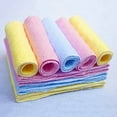 thumbnail image 6 of 10 Pcs Baby Cotton Burp Cloths Baby Wipes Soft Newborn Baby Face Towel Absorbent Muslin Washcloth for Bath Shower, 12.6 x 4.72 Inches, 6 of 6
