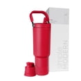 thumbnail image 1 of Botella de agua Simple Modern Trek Pivot 1.2 L con asa roja, 1 of 8