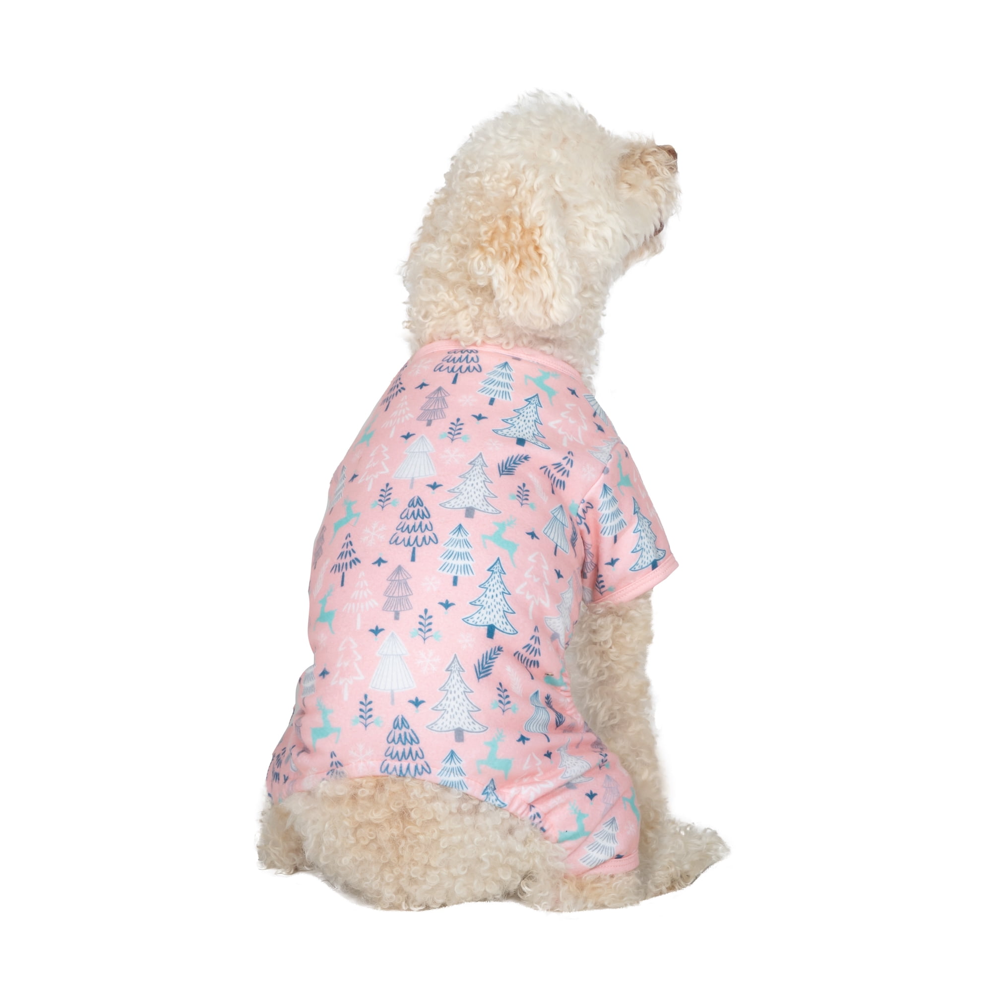 Vibrant Life, Dog Clothes, Novelty Print Pet Pajama, Pink, M