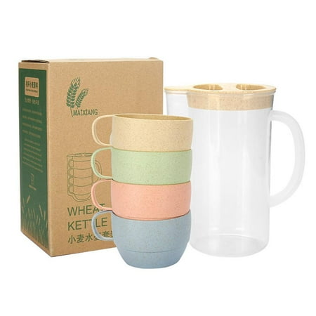 

XINYUAN Pitcher with 4 Cups Large Capacity Juice Po Plastic Cold Water Kettle∷