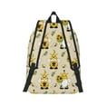 thumbnail image 3 of Balery Gnomes Bees And Sunflowers Vintage Canvas Backpack for Men and Women - Large Capacity, Durable Travel Laptop Bag for School, Work, Hiking, and Outdoor Activities, 3 of 7