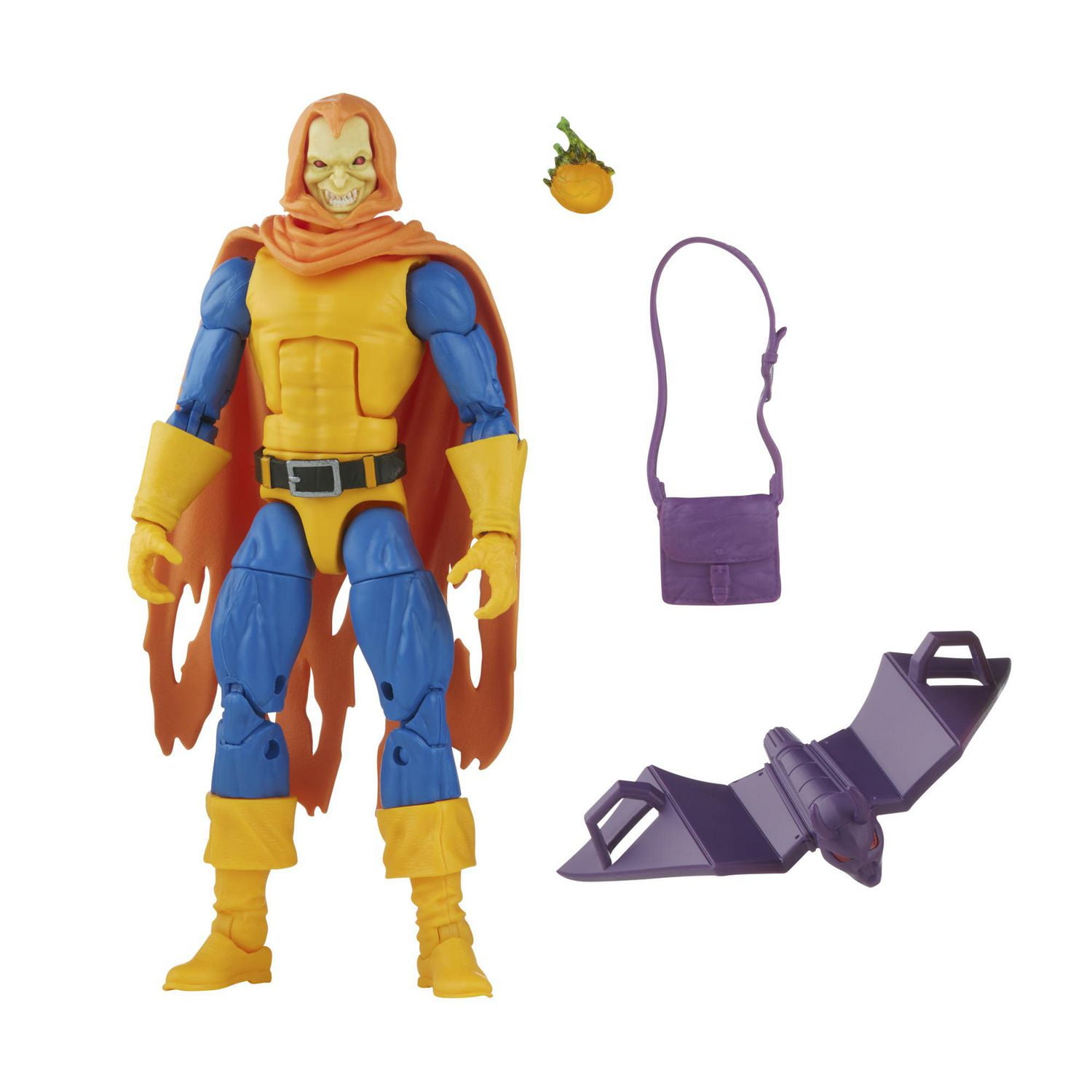 Marvel Legends Series Spider-Man 6-inch Hobgoblin Action Figure Toy, Toy Biz Inspired Design, Includes 3 Accessories: Glider, Pumpkin Bomb, Satchel