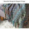 thumbnail image 4 of Throw Blankets for Outdoor, Knitted with Tassel , Super Soft Cozy Lightweight Couch Decorative Bohemian afghans Blankets for Bed, Sofa - All Seasons (, 4 of 4