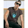 thumbnail image 2 of Glowing Neon Fox Mask T-Shirt Men -Image by Shutterstock, Male 4X-Large, 2 of 4
