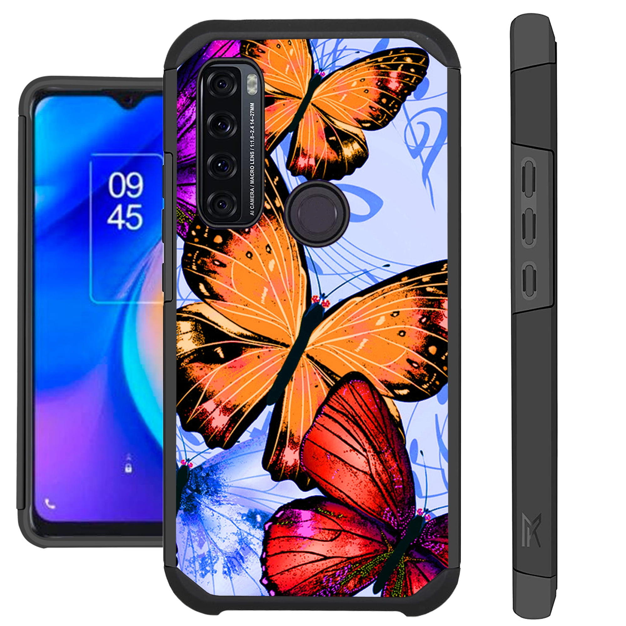 Compatible with TCL 20XE Hybrid Fusion Guard Phone Case Cover (Orange