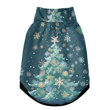 Pet Winter Coat Snow Zipper Clothing Cold Weather Dog Vest Warm Puppy Coat The Christmas Tree