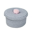 thumbnail image 3 of Abbracc Hand Woven Rope Basket Nursery Organizers for Tabletop Bedroom Living Room Gray, 3 of 8