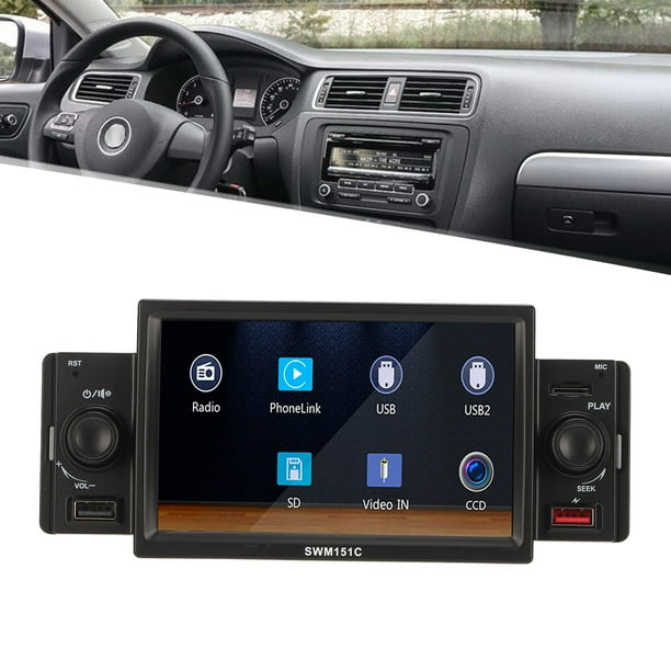 CAR STEREO, CAR MP5 JUGADOR DE 5 PULGADAS TOQUE TOUCHSEN SOPORTE DE UNO SONO DIN CARPLAY AUTO PARA UPGARDE