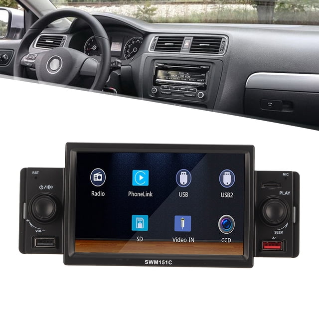 CAR STEREO, CAR MP5 JUGADOR DE 5 PULGADAS TOQUE TOUCHSEN SOPORTE DE UNO SONO DIN CARPLAY AUTO PARA UPGARDE