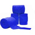 thumbnail image 1 of Horse Polo Leg Wraps Soft Fleece Wraps Equestrian Leg Bandage 4-Pack (Cob(8.2ft), Royal Blue), 1 of 4