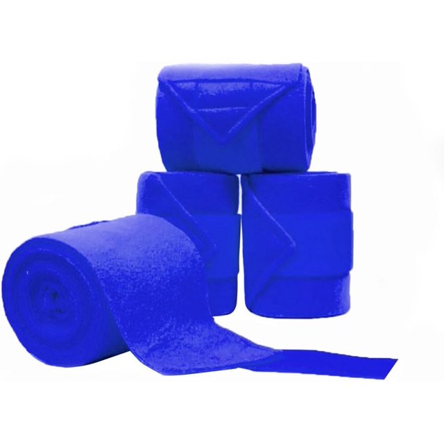 Horse Polo Leg Wraps Soft Fleece Wraps Equestrian Leg Bandage 4-Pack (Cob(8.2ft), Royal Blue)