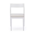 thumbnail image 6 of Plank+Beam Solid Wood Dining Chair Frame (2 Pack), White with Cream Cushion, 6 of 10