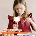 thumbnail image 4 of 10Pcs DIY Wooden Mirror Unfinished Handheld Mirror Makeup Mirror DIY Materials, 4 of 8