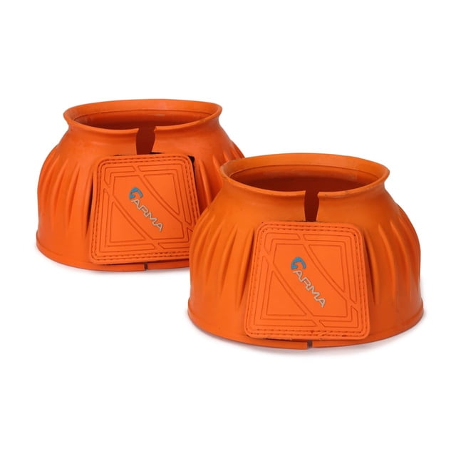 Shires ARMA Bottes Cloche Cheval Over Reach (Orange, XX-Full)