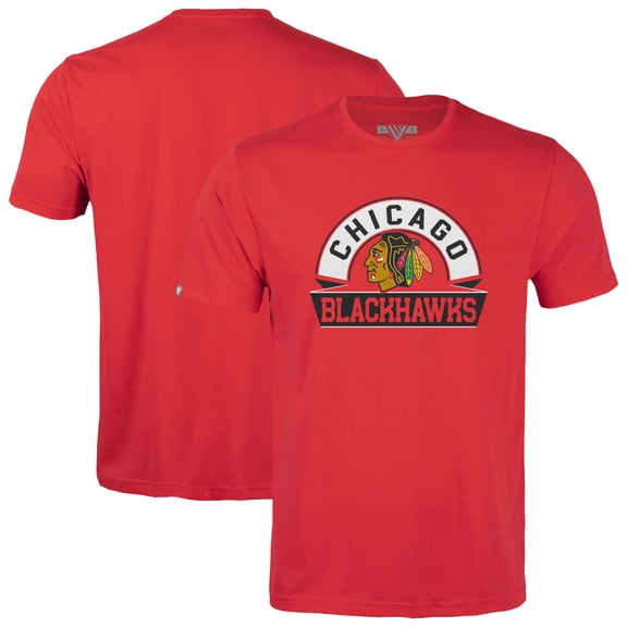 Youth Levelwear Red Chicago Blackhawks Little Richmond Banner Arch T-Shirt