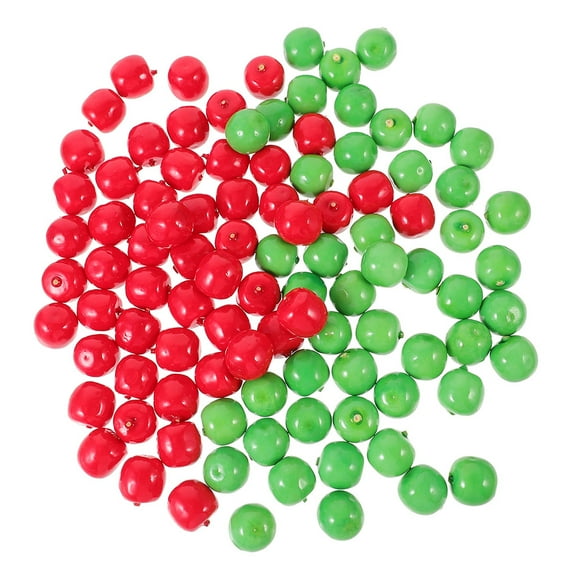 LABELEPH 50Pcs Red Realistic Foam Decorations for Christmas Holiday Party Supplies