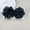 Black-, variant on Exaggerated Large Fabric Flower Stud Earrings For Women Elegant Petal Earring-Wine red-