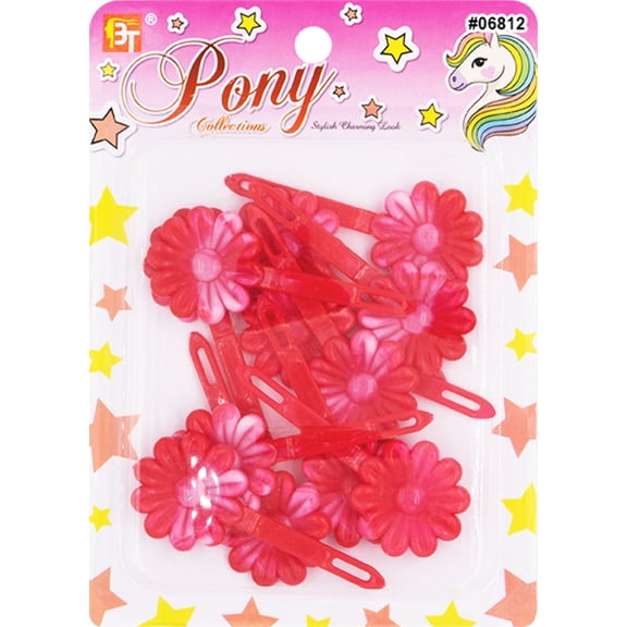 Beauty Town Two-Tone Daisy Barrettes