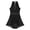 Black, variant on Raenseen Women's Rhinestone Modern Dance Dress Halter Mesh Ballet Leotards Lyrical Dance Costume Black L