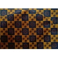 thumbnail image 4 of oneOone Cotton Silk Fabric Geometric & Floral Block Printed Fabric 1 Yard 42 Inch Wide, 4 of 4