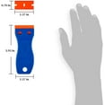 2Pcs Mini Plastic Razor Blade Scraper Adhesive Multipurpose Remover