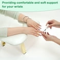 thumbnail image 2 of Unique Bargains Arm Rest for Nails Tech Butterfly Shaped Nail Arm Rest Manicure Hand Rest with Folding Brackets Hand Rest for Nails Tech with Stable Base Nail Hand Rest White, 2 of 7