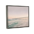 thumbnail image 3 of Stupell Industries Beach Pier Bridge Landscape Nature Photography Gray Floater Framed Art Print Wall Art, 31 x 25, 3 of 9