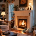thumbnail image 4 of Fall Decor - Hallowmas Handcrafted Terracotta Pumpkin Terracotta Pumpkin - Halloween Decorations for Fall Porch Mantel & Room​, 4 of 5